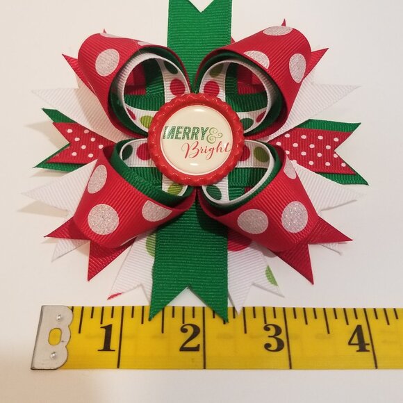 Girls' Custom Hairbows, Lot of 5 - Picture 7 of 12